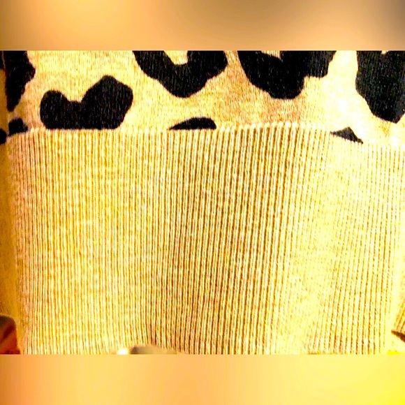 Sanctuary Barely Leopard Print V-Neck Cardigan / Medium - Picture 7 of 15